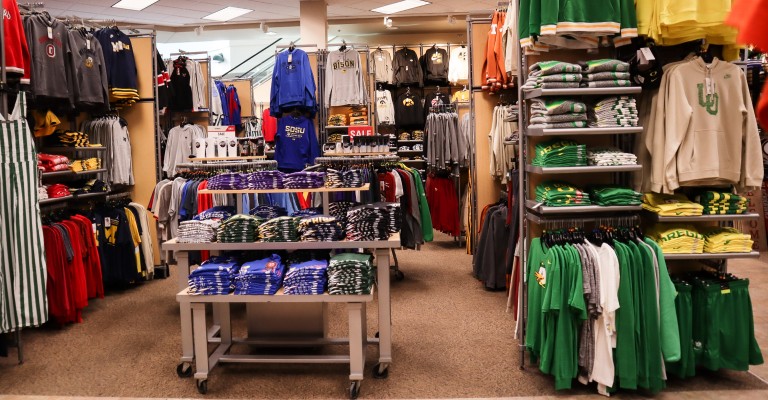 the fan shop at omaha scheels featuring a range of different teams