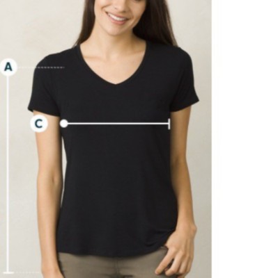 PrAna Women's Apparel Size Chart