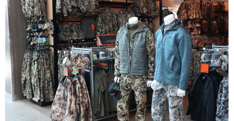 a variety of hunting clothing at reno sparks scheels