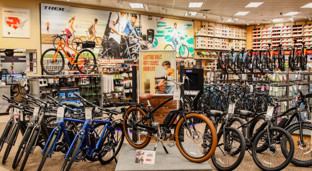 Scheels store bike shop