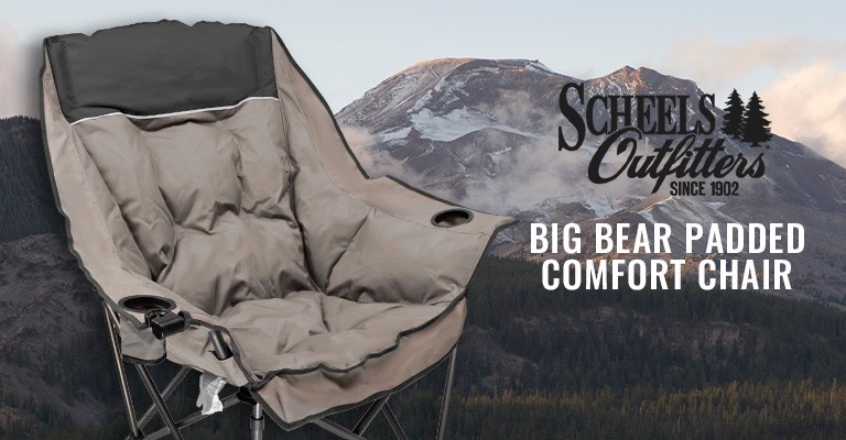 scheels outfitters xl big bear comfort chair on a background