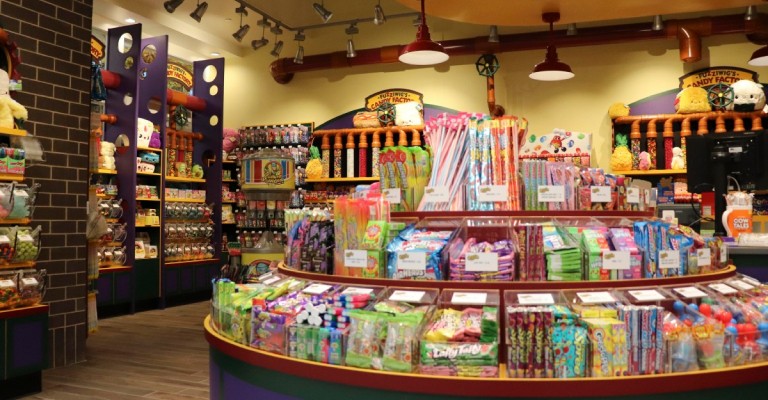 a view of the candy shop a the colony texas