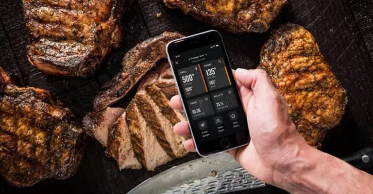 Traeger app with WiFIRE technology