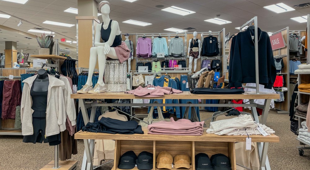 a portion of the womens clothing shop at eden prairie scheels