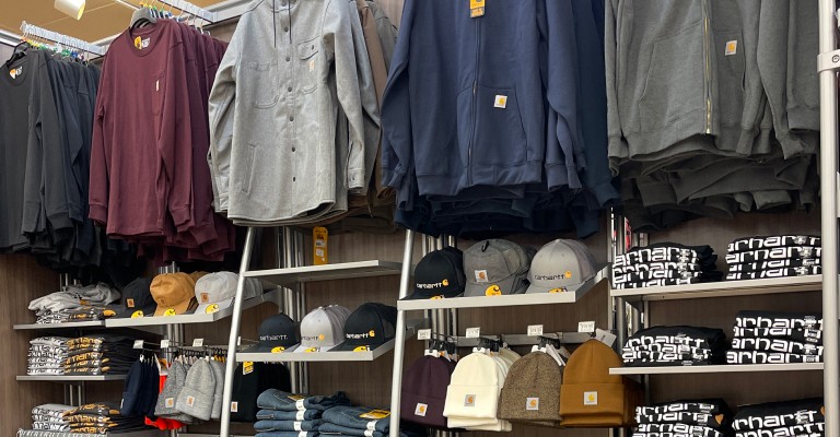 a variety of carhartt clothing at scheels home and hardware